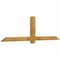 Ekena Millwork Eugene Rough Sawn Timber Gable Bracket, Western Red Cedar, 84"W x 24"H x 4"D x 4"F, 7/12 Pitch GBW084X24X0404EUG00RWR - alternate 4